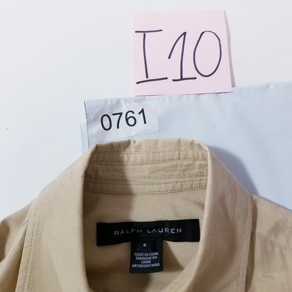 Ralph Lauren Black Label 100% Silk Shirt Dress Button Front Collared - Picture 15 of 15